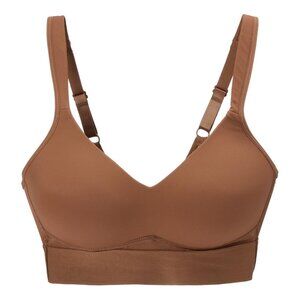 Rhonda Shear Molded Cup Bra with Wrap Back Size XL Mahogany Brown Intimate 547.7